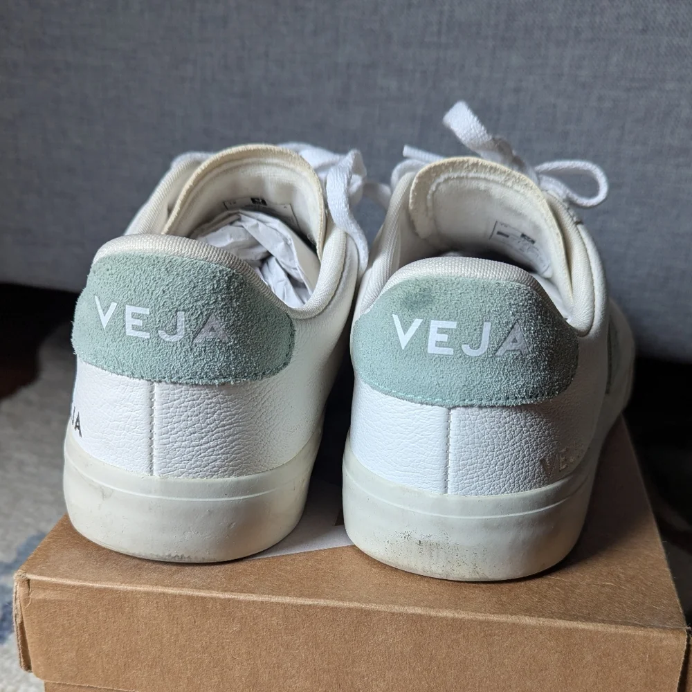 Veja Campo Extra White & Matcha Size 9 Womens White and Green Sneakers - Picture 10 of 14